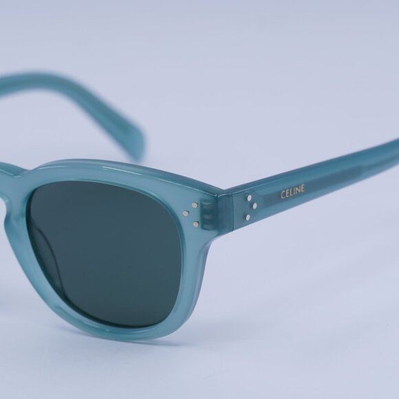 ?️ New Celine CL40233I 93N Sunglasses - Lime Transparent Frame, Green Lenses main image 4